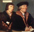 サー・トーマス・ゴッドサルヴとその息子ジョン・ルネッサンス・ハンス・ホルバイン・ザ・ヤンガーの二重肖像